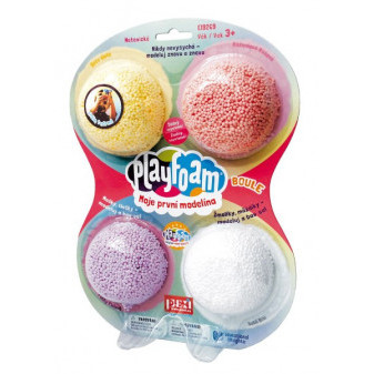 PlayFoam® Modeling/Plastikowa piłka 4 kolory na karcie 18x27x4cm