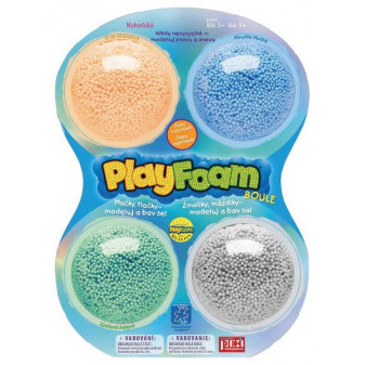 PlayFoam® Modeling/Plastikowa piłka 4 kolory na karcie 18x27x4cm