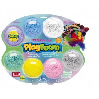 PlayFoam® Piłka modelarska/plastikowa z akcesoriami 7 kolorów na karcie 34x28x4cm