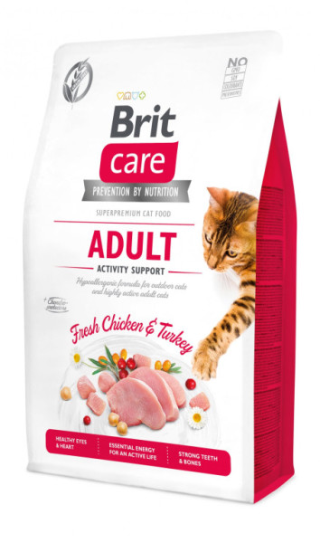 Brit Care Cat, bezzbożowe wsparcie aktywności dla dorosłych 2kg