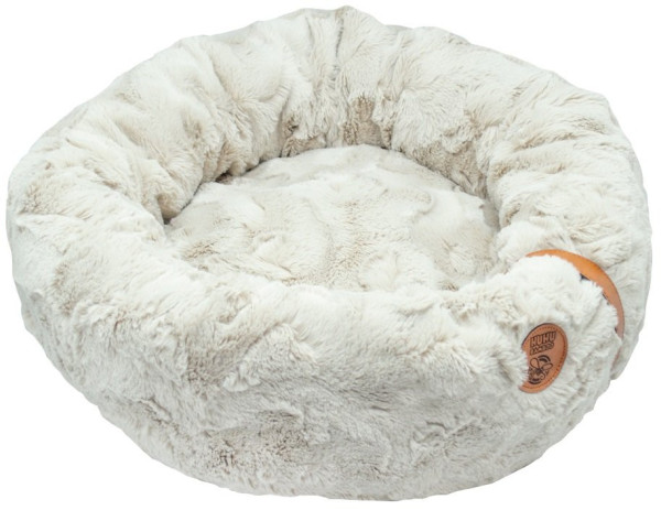 Huhubamboo NÚNU okrągłe łóżko kremowe 70 cm