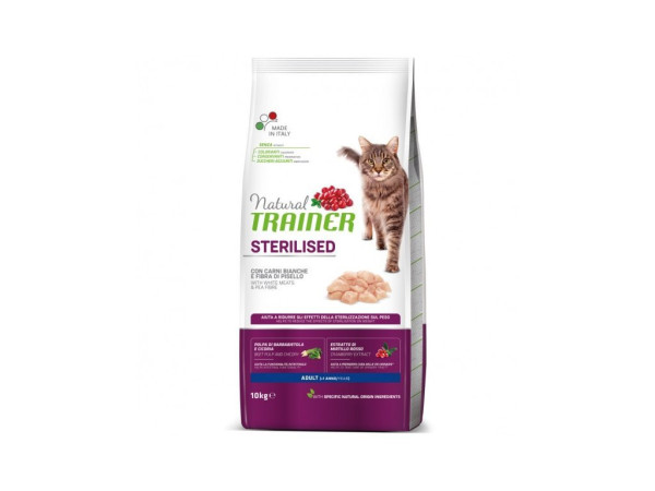 Trainer Natural Cat Mięso drobiowe sterylizowane 10kg