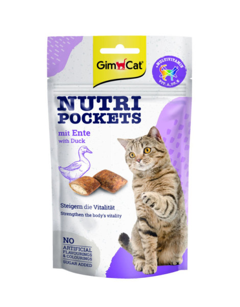 GimCat Nutri Pockets z kaczką 60 g