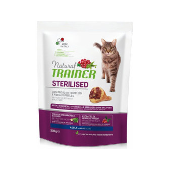 TRAINER Natural Cat STERYLIZOWANA szynka suszona 300g