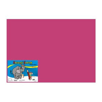 Karton rysunkowy kolorowy A1 10 szt. 180g różowy
