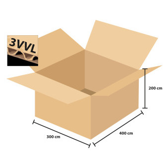 Pudełko kartonowe 3 warstwy 400x300x200 mm
