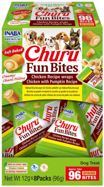 Dog Churu Fun Bites - Przepis na kurczaka Wraps Kurczak z dynią Przepis 8x12g