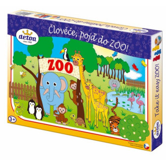 Człowieku, przyjdź do ZOO! gra planszowa w pudełku 33,5x23x3,5cm