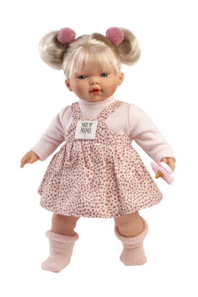 Llorens 33158 ROBERTA - realistyczna lalka z dźwiękami i miękkim materiałem - 33 cm