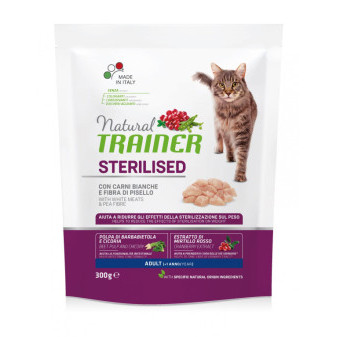 TRAINER Natural Cat Mięso drobiowe sterylizowane 300g