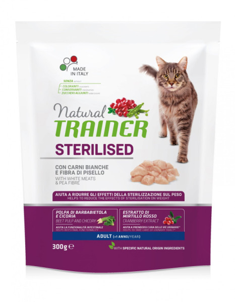 TRAINER Natural Cat Mięso drobiowe sterylizowane 300g
