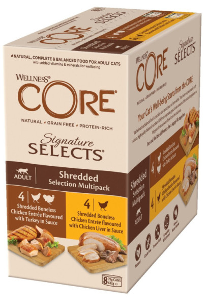 Can Wellness Core Cat Selects rozdrobniona karma zbiorcza 632 g