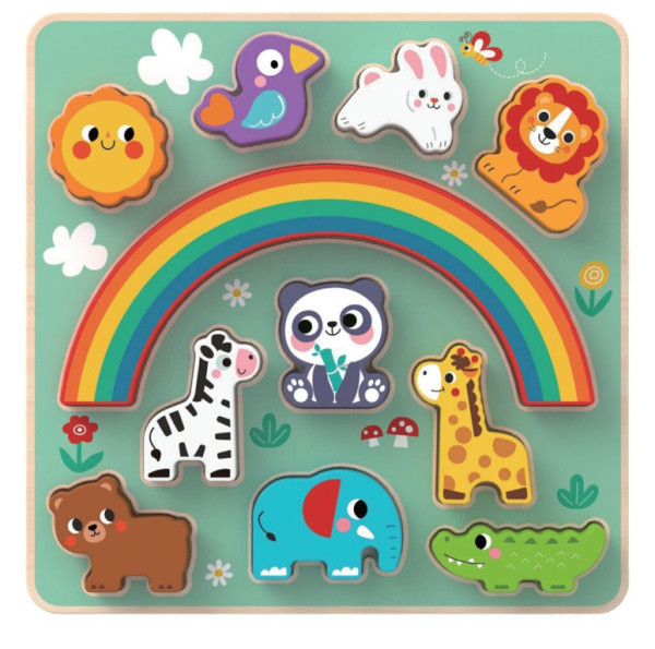 2Kids Toys 2 w 1 Puzzle równowagi zwierząt