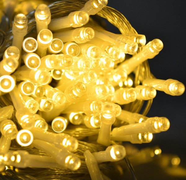 Aga łańcuch świąteczny 300 LED Ciepła biel