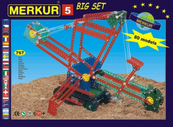Zestaw konstrukcyjny MERKUR 5 80 modeli 36x27x8cm