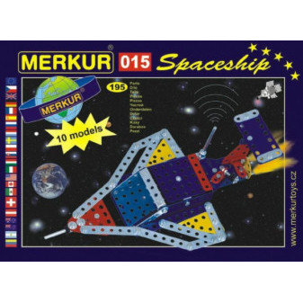 Zestaw MERKUR 015 Space Shuttle 10 modeli 195 szt w pudełku 26x18x5cm