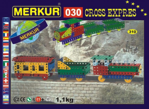 Zestaw konstrukcyjny MERKUR 030 Cross express 10 modeli 36x27x3cm