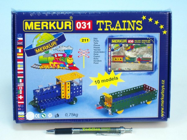 Merkur 031 Model kolejowy zestaw 10 modeli 26x18x5cm