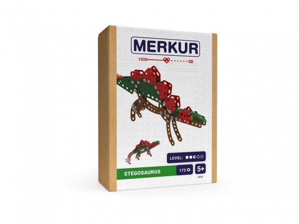 Zestaw konstrukcyjny MERKUR Stegozaur 172 szt. w pudełku 13x18x5cm