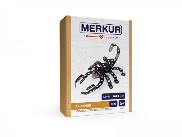 Zestaw konstrukcyjny MERKUR Scorpion 93 szt. w pudełku 13x18x5cm