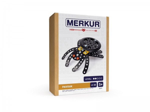 Zestaw konstrukcyjny MERKUR Spider 41 szt. w pudełku 13x18x5cm