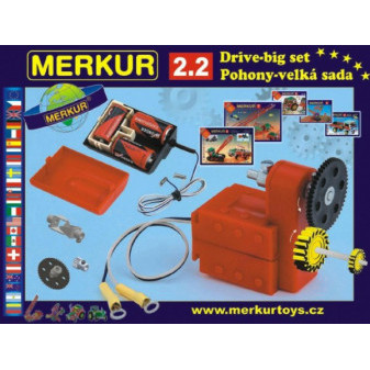 Zestaw MERKUR 2.2 Napędy i przekładnie w pudełku 36x27cm