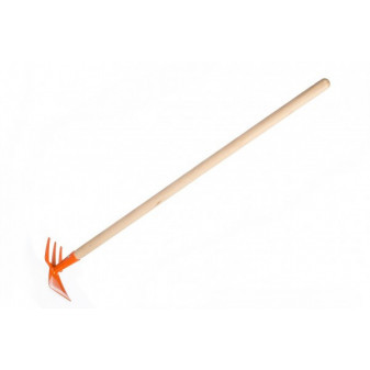 Dwustronna pomarańczowa motyka/motyka z metalowym/drewnianym uchwytem 80 cm narzędzie