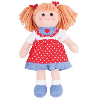 Bigjigs Toys Lalka materiałowa Emily 34 cm