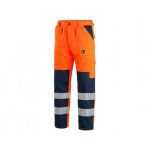 Spodnie ostrzegawcze CXS NORWICH, męskie, pomarańczowo-niebieskie, rozmiar 46