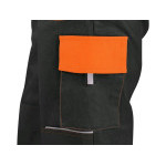 Spodnie CXS LUXY JOSEF, męskie, czarno-pomarańczowe, rozmiar 52