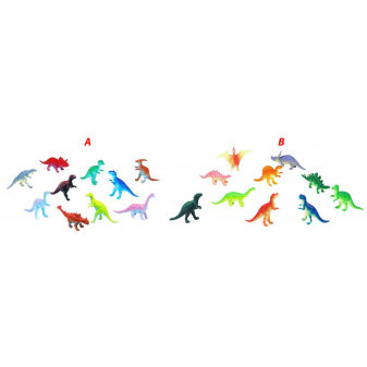 Dinozaury 10 szt w woreczku 2 rodzaje