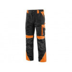 Spodnie do pasa CXS SIRIUS BRIGHTON, czarno-pomarańczowe, rozmiar 46