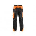 Spodnie CXS SIRIUS BRIGHTON, czarno-pomarańczowe, rozmiar 64