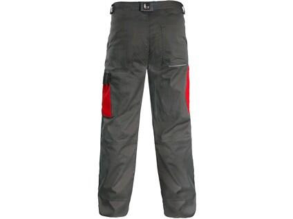 Spodnie CXS PHOENIX CEFEUS, szaro-czerwone, rozmiar 56