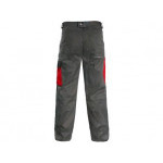 Spodnie CXS PHOENIX CEFEUS, szaro-czerwone, rozmiar 58