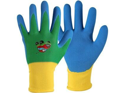 Rękawiczki CXS DRAGO, dziecięce, zanurzane w nitrylu, w kolorze niebieskim, rozm. 07
