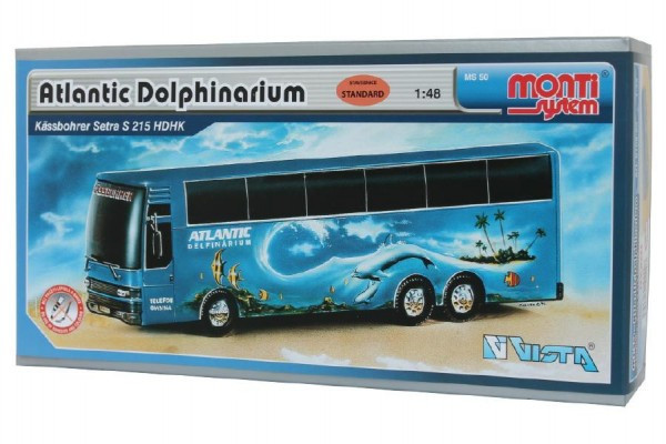 Zestaw Monti System MS 50 Atlantic Dolphinarium Bus 1:48 w pudełku 31.5x16.5x7.5cm
