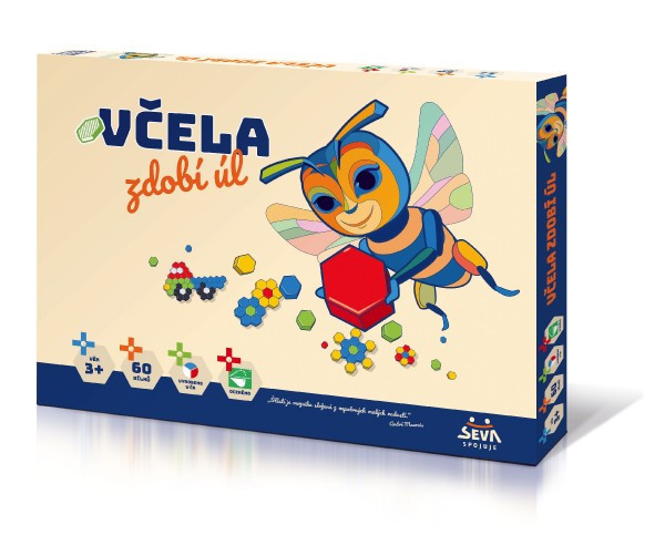 Pszczółka ozdabia ul 60 sztuk mozaiki w pudełku 43x32x3,5cm