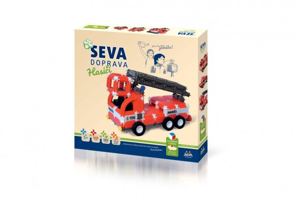Zestaw konstrukcyjny SEVA DOPRAVA Strażacy plastikowy 545 elementów w pudełku 35x33x5cm