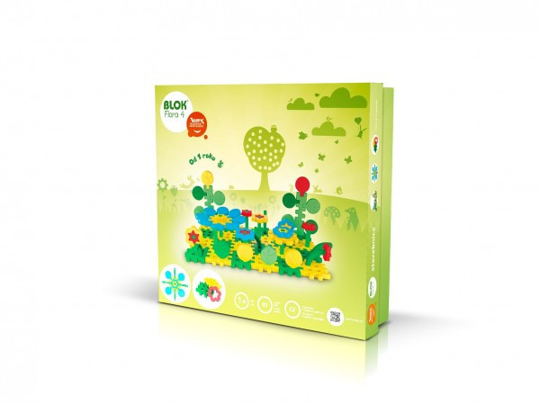 Zestaw konstrukcyjny BLOK Flora 4 plastik 35x33,5x5,5cm 12m+