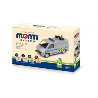 Zestaw Monti System MS 27.5 Czeska Policja Renault Trafic 1:35 w pudełku 22x15x6cm