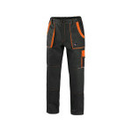 Spodnie CXS LUXY JOSEF, męskie, czarno-pomarańczowe, rozmiar 48