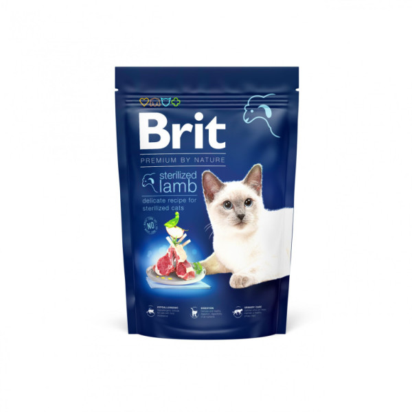 Brit Premium by Nature Kot Sterylizowana Jagnięcina 1,5 kg