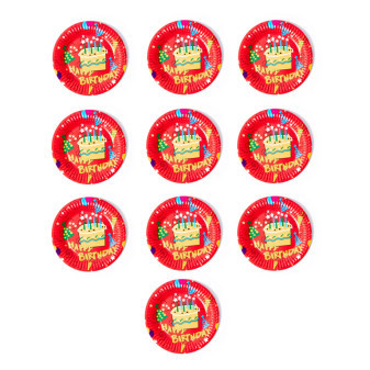 Aga4Kids Talerze papierowe 23cm DS932-2 10 szt.
