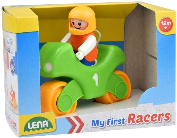 My First Racers motocykl + figurka plastikowa 10cm w pudełku 15x11x11cm 12m+