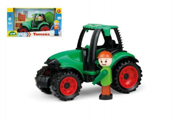 Traktor Auto Truckies plastikowy 17cm z figurką w pudełku 24m+