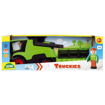Auto Truckies kombajn zbożowy plastik 20cm z figurką w pudełku 24m+