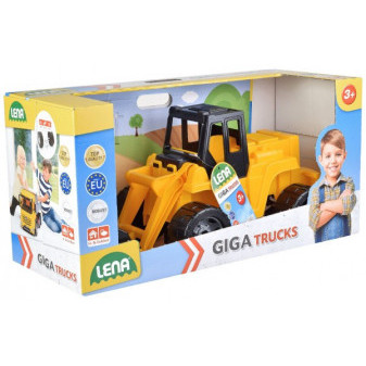 Ładowarka żółto-czarna Giga Trucks plastik 62cm w pudełku 70x35x29cm
