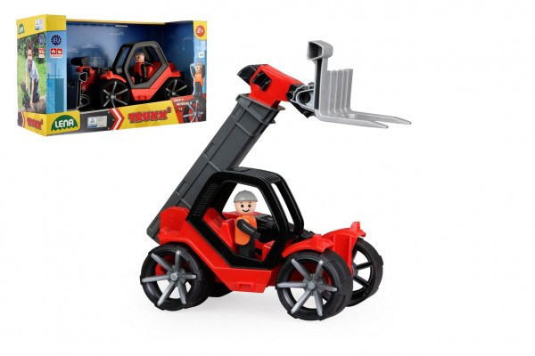 Ładowarka teleskopowa Auto Truxx 2 plastikowa 33cm z figurką w pudełku 37x22x16cm 24m+