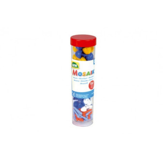 Kołki plastikowe+nasadki do mozaiki niebieskie+mix 4,5x16cm